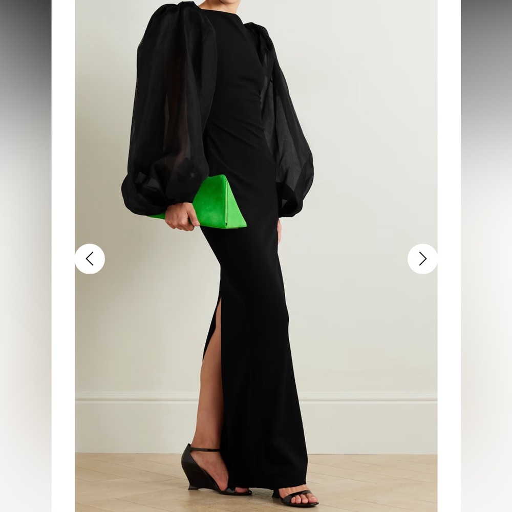 Solace London Karla puffy sleeves maxi dress